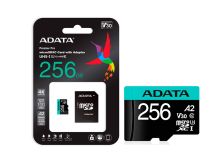 micro SDXC Card ADATA 256GB UHS-I U3 V30S A2 Adapter