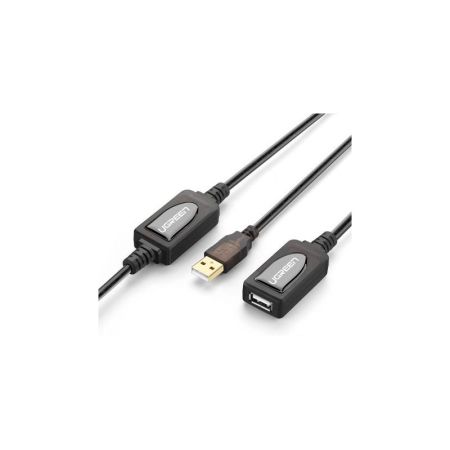 UGREEN US121 USB 2.0 Active Extension Cable with Chipset 10m (Black)