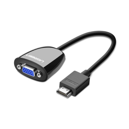Переходник UGREEN MM105 (HDMI-VGA) без аудио чёрный 40253