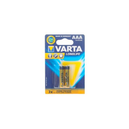 Батарейка Varta AAA Micro Longlife LR03 1.5V щелочная (алкалиновая) (2шт блистер)