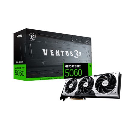 Видеокарта MSI GeForce RTX 5060 8G VENTUS 3X PCI-E 5.0, 8 GB GDDR7 / 128-bit