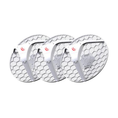 Точка доступа MikroTik LHG 5 RBLHG5kit (16MB FLASH, 300Mb/s 5GHz, 1x100Mb/s, IP54, Passive PoE, RouterOS v3) комплект из 3шт