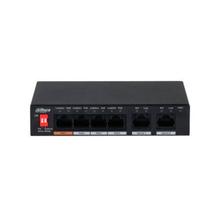 Коммутатор DAHUA 	DH-PFS3006-4ET-60  4xPoE 100Mb/s неуправляемый