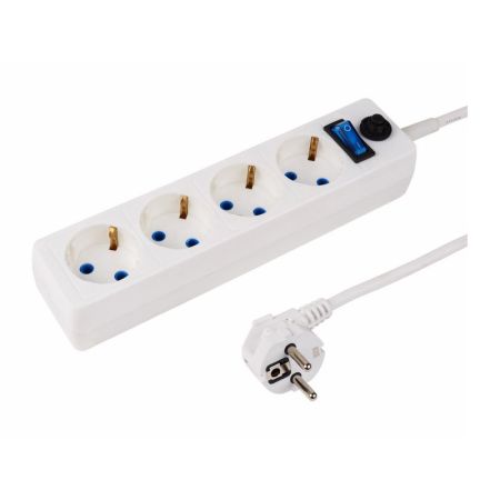 Сетевой фильтр PROCONNECT 4 гнезда 3 м с/з + авто выкл STANDART белый 11-9527