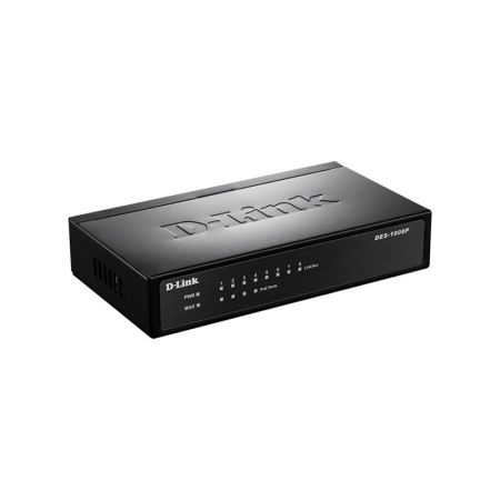 D-LINK DES-1008P/C1A Неуправляемый 8x10/100Base-TX 4xPoE