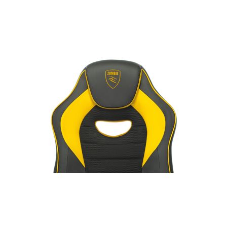Кресло игровое Zombie GAME 16 черный/желтый