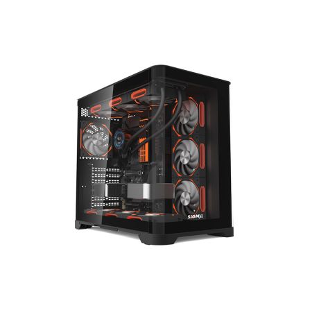 Корпус SIGMA SX-420B Black (БЕЗ ВЕНТИЛЯТОРОВ В КОМПЛЕКТЕ)