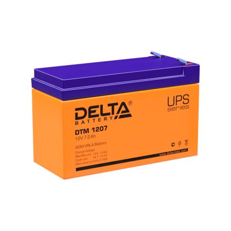 Аккумулятор Delta DTM 1207 12В 7А*ч