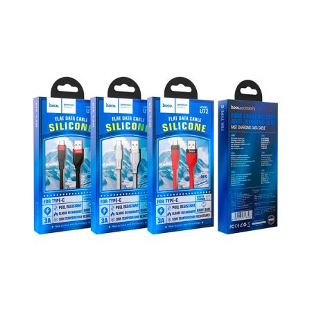 HOCO U72 Forest для передачи данных и зарядки USB-Type-C, 3A, 1.2м, черный