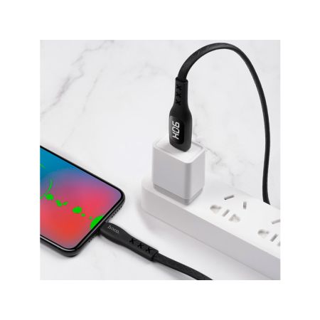 HOCO S6 для передачи данных и зарядки USB-microUSB, 2.4A, 1.2м, черный