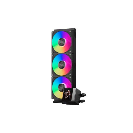 CPU Water Cooler PC Cooler DC360 Pro ARGB Display BK (LGA 1851/1700/1500/115X, AM4/5, Pump 2600RPM, 3*120mm ARGB FAN, TDP 280W)
