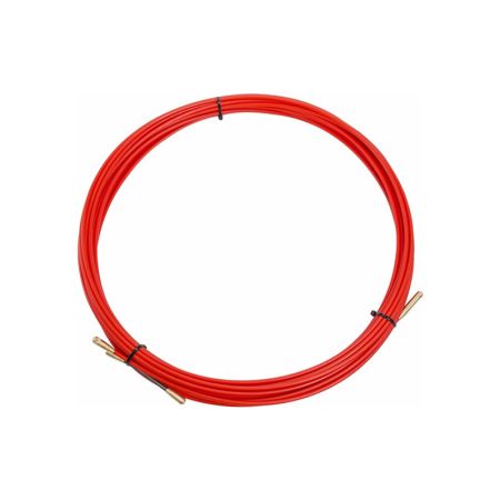 Кабельная протяжка (мини УЗК в бухте), стеклопруток d3.5мм 15м красная 47-1015