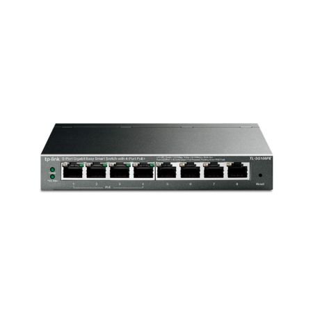 Коммутатор TP-Link TL-SG108PE (8x1Gb/s RJ45+PoE+, 16Gb/s) 64W
