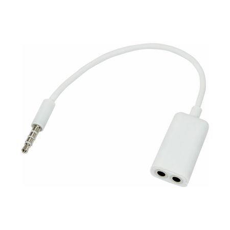 Аудиоразветвитель штекер REXANT 3.5x2мм, белый 18-1102