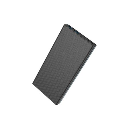 Портативное зарядное устройство HOCO B39 Magic Stone 30000mAh, Power Bank, серый метал