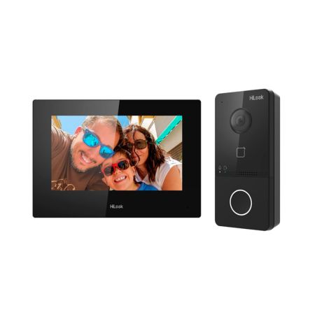 IP видеодомофон комплект HiLook VI-K43P "7" TFT LCD 1920 × 1080p PoE Wi-Fi Touch Hik-Connect P65