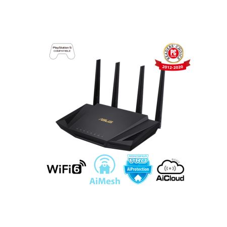 Роутер Wi-Fi ASUS RT-AX58U AX3000 4xLAN 1Gb/s