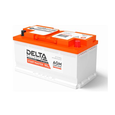 Стартерный авто Аккумулятор DELTA START MASTER 95 Ah AGM (353*175*190)