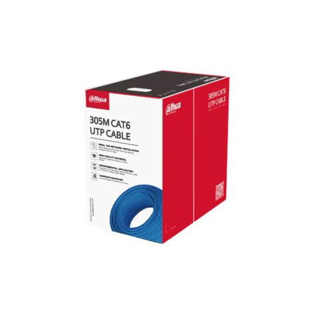 Кабель UTP внутренний CAT6 DAHUA DH-PFM920I-6UN-C (305m,4х2х0.53 OFC, PVC, CE CPR Eca) синий