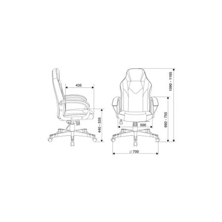 Кресло игровое Zombie GAME 17 черный/синий