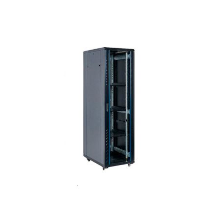Шкаф серверный напольный Finen FS8042 42U, 800*1000*2054 мм, дверь из закаленного стекла, 800кг, в комплекте полка 1 шт. вентилятор 2шт., IP20