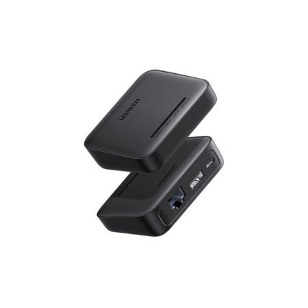 Принт-сервер UGREEN CM428 RJ45 USB-A MicroUSB 5W чёрный 10941