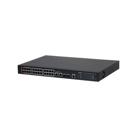 Коммутатор сетевой PoE DAHUA DH-S4228-24GT-360 2xUpLink 1Gb/s, 2xSFP 1Gb/s, 24xPoE