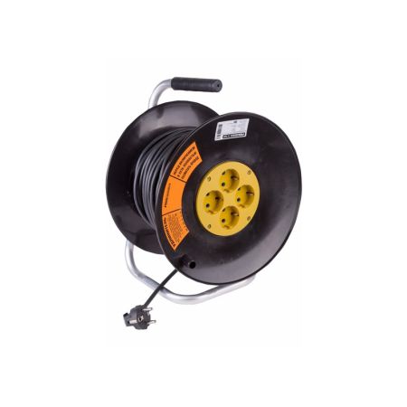 Удлинитель силовой Optima Proconnect на катушке 4 гнезда c/з 30м 11-7609