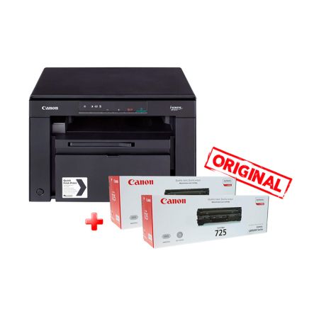 МФУ монохромное лазерное Canon i-SENSYS MF3010 + 2 картриджа CRG 725