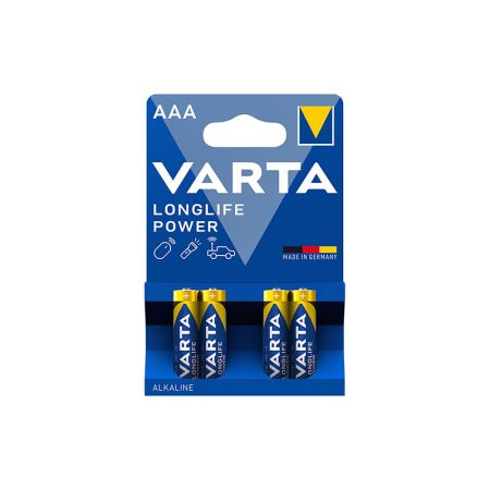Батарейка Varta Micro Longlife Power AAA SPO LR03 1.5V щелочная (алкалиновая) (4шт блистер)