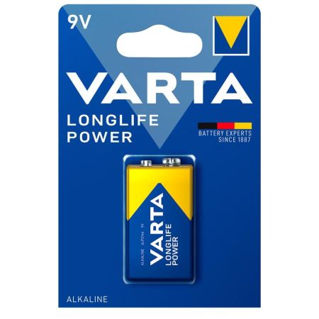 Батарейка Varta E-Block LongLife Power 6LR 61/PP3 9V щелочная (алкалиновая) (1шт блистер)