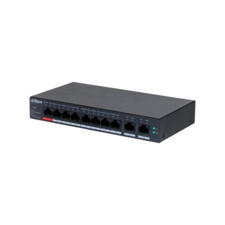 Коммутатор сетевой PoE DAHUA DH-CS4010-8GT-110 2xUpLink 1Gb/s, 8xPoE 1Gb/s