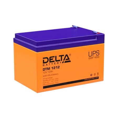 Аккумулятор Delta DTM 1212 12В 12А*ч