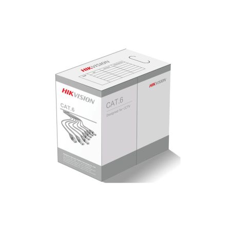 Кабель UTP CAT6 HIKVISION DS-1LN6UZC0 CAT-6 4x2x0.5 внутренний серый