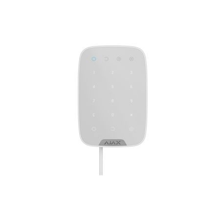 Проводная сенсорная клавиатура управления системой безопасности Ajax Keypad Fibra white