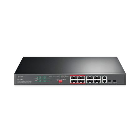Коммутатор сетевой PoE TP-LINK TL-SL1218MP 16xPoE 100Mb/s неуправляемый