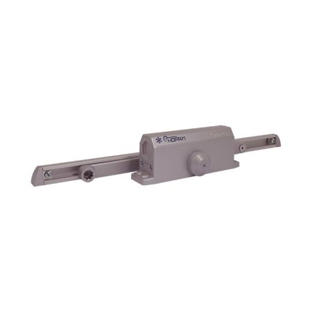 Доводчик НОРА-М №3S Slider (40 - 70кг), морозостойкий со скользящей тягой, серебро
