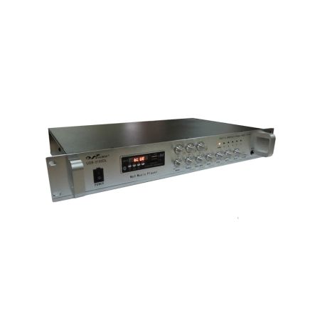 Усилитель для фоновой музыки 3100DL BT  USB AUX  100W 3 zone