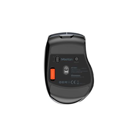 Беспроводная мышь Meetion BTM001 Black+Gray (DPI:max2400, LED.silent.7 кнопок, подключение: 2.4G, Bluetooth)