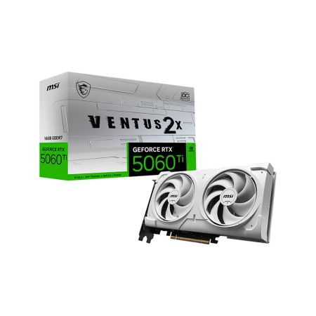 Видеокарта MSI GeForce RTX 5060 Ti 16G VENTUS 2X WHITE PLUS
