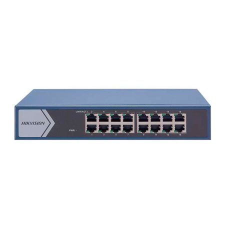 Коммутатор сетевой HIKVISION DS-3E1516-EI 16x1Gb/s управляемый