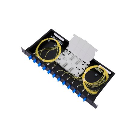 Оптическая патч-панель PP-01 (12 or 24 ports 483x300x1U), with 12piece LC DUPLEX UPC adapter and 24 piece pigtail inside