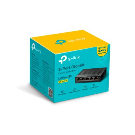 Коммутатор сетевой TP-LINK LS1005G 5x1000Mb/s неуправляемый