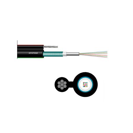 Наружный оптический кабель с несущим тросом GYXTC8S - (Цена за бухту 1000 м.)