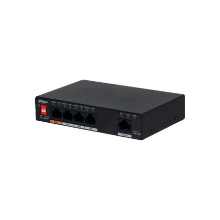 Коммутатор сетевой PoE DAHUA DH-PFS3005-4ET-60 4xPoE 100Mb/s неуправляемый
