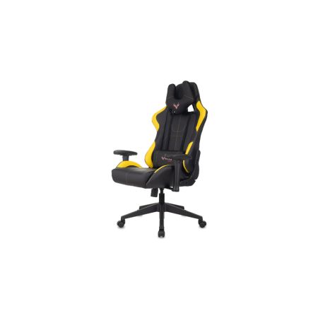 Кресло игровое Zombie VIKING 5 AERO  черный/желтый с подголовником