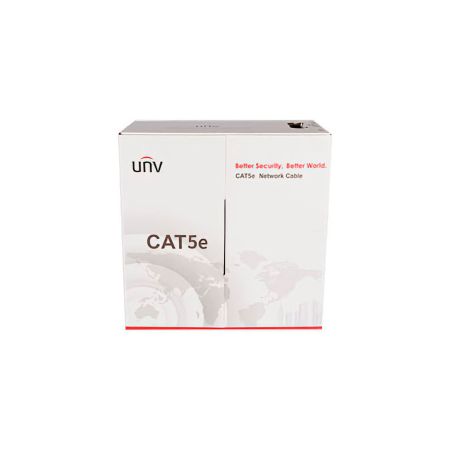 Кабель UTP внутренний CAT5E Uniview CAB-LC2100B-E2-IN (305m,4х2х0.45 BC, PVC) серый