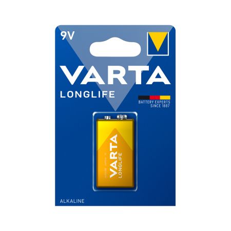 Батарейка Varta E-Block Longlife 6LR 61/PP3 9V щелочная (алкалиновая) (1шт блистер)