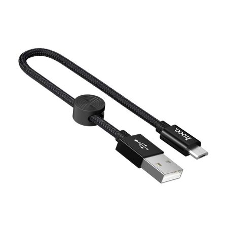 HOCO X35 Premium USB-microUSB для передачи данных и зарядки, 2.4А, 0.25m, black