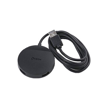 USB-HUB DTECH DT-3015 4 USB 2.0 1.2m black